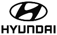 Hyundai brand logo in black.